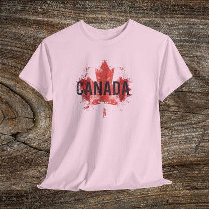 Grunge Canada T-Shirt — Distressed Maple Leaf Tee