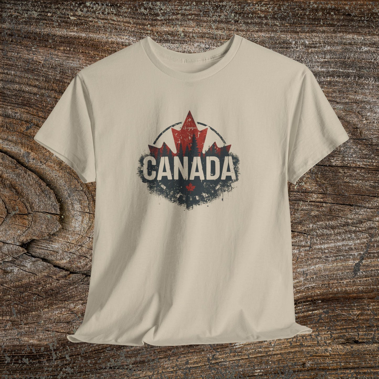 Distressed Canadian Logo T-Shirt — Grunge Canada Tee