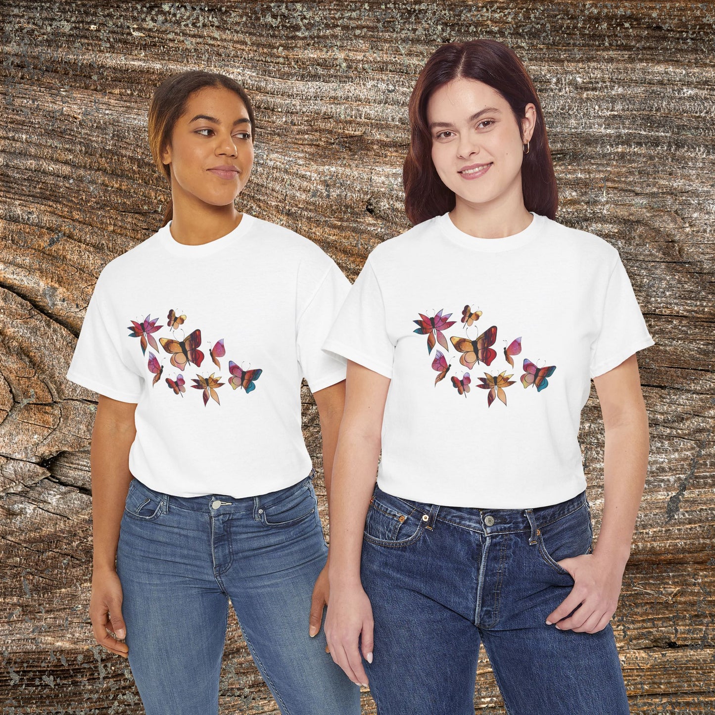 Colourful Butterfly T-Shirt — Nature Lover Gift