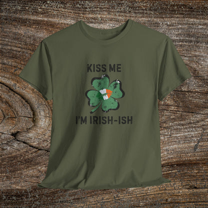 Kiss Me I'm Irish-ish Shamrock Tee | St. Patrick's Day Clover Shirt