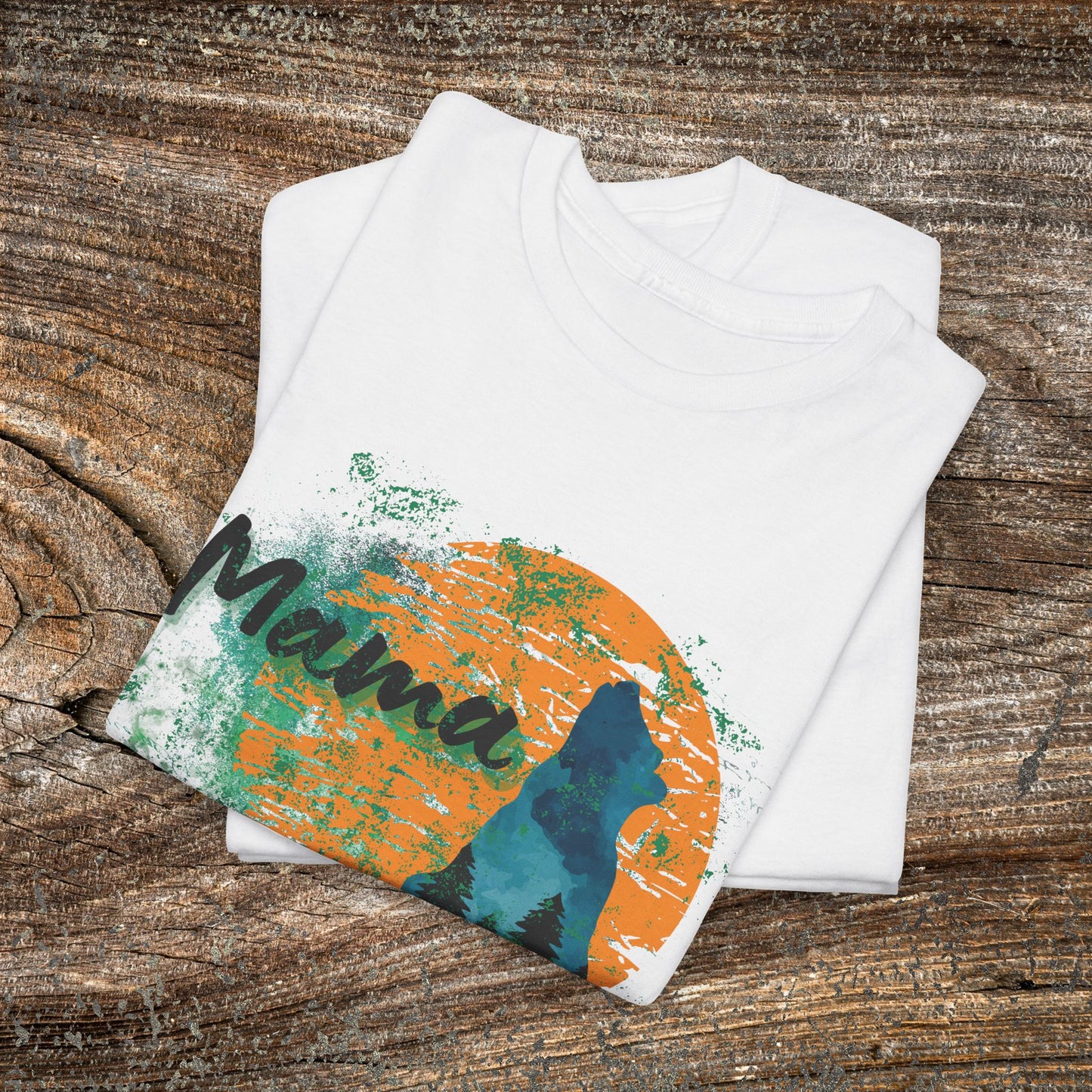 Rustic Mama Bear T-Shirt — Cozy Woodland Mom Tee for Mother's Day & Gifts