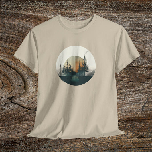 Vintage Mountain Landscape TShirt - Nature Lover Gift