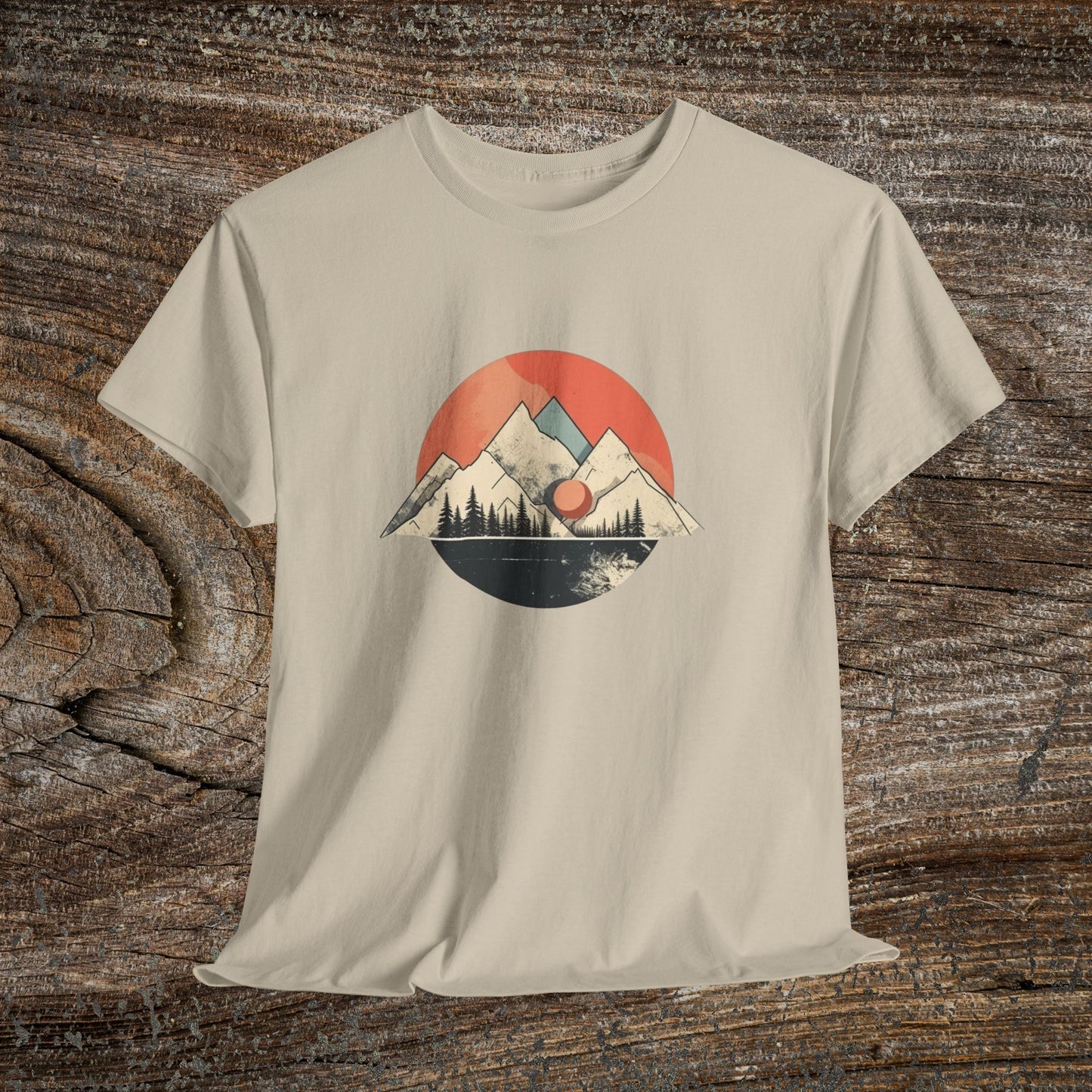 Vintage Retro Mountain TShirt - Trendy Cute Mountain Landscape Shirt