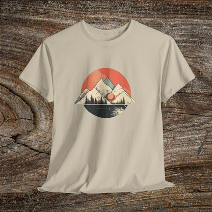 Vintage Retro Mountain TShirt - Trendy Cute Mountain Landscape Shirt