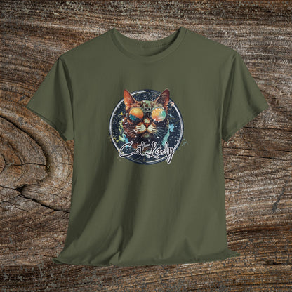 Retro Cat Lady T-Shirt — Funny Cat Lover Gift