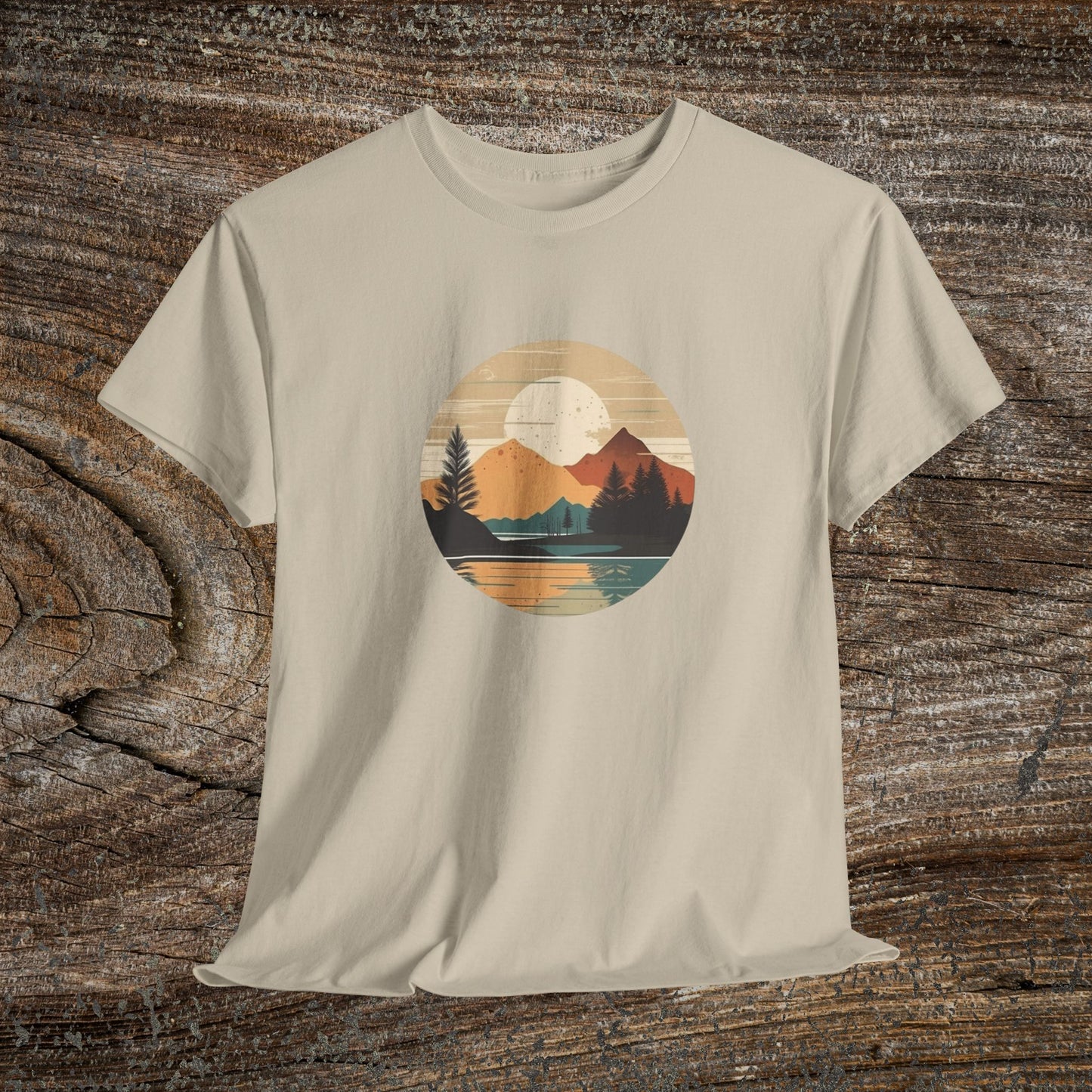 Rustic Mountain Landscape TShirt - Nature Lover Gift