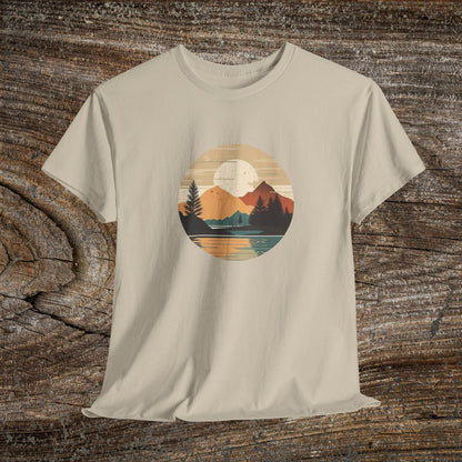 Rustic Mountain Landscape TShirt - Nature Lover Gift