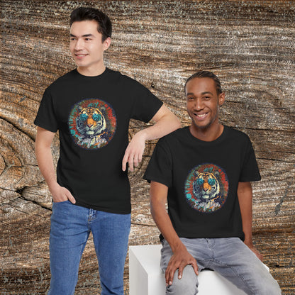 Retro Grunge 'Easy Tiger' T-Shirt — Vintage Tiger Tee