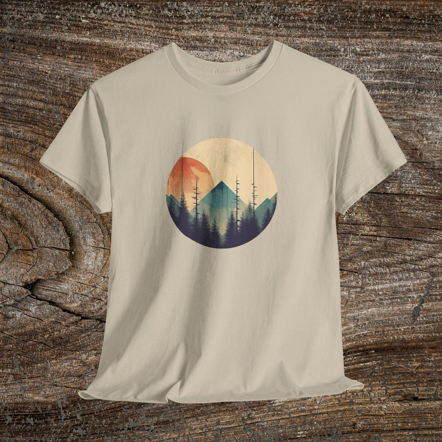 Vintage Mountain Landscape TShirt - Nature Lover Gift