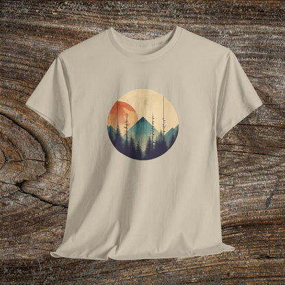 Vintage Mountain Landscape TShirt - Nature Lover Gift