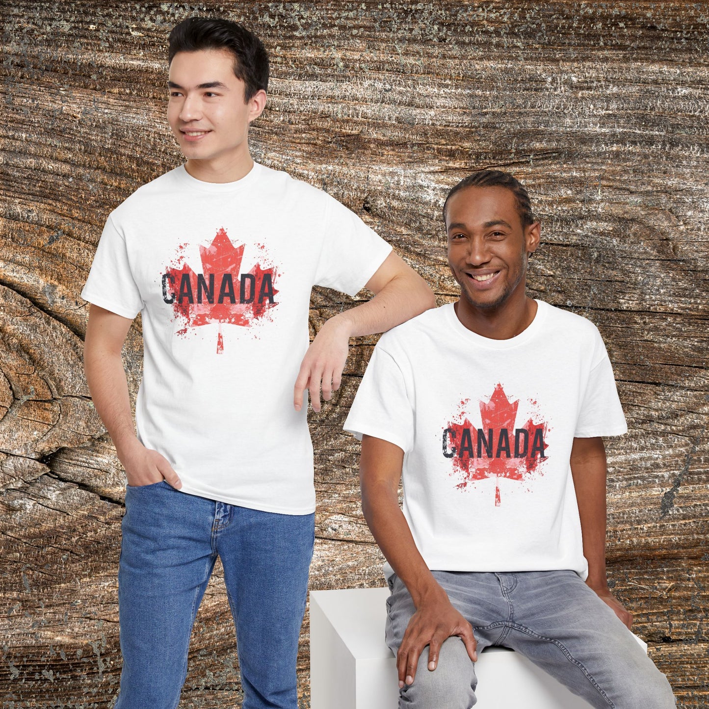 Grunge Canada T-Shirt — Distressed Maple Leaf Tee