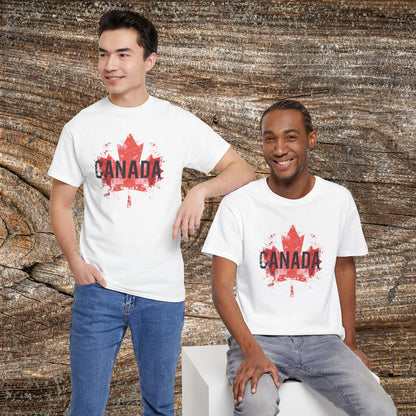 Grunge Canada T-Shirt — Distressed Maple Leaf Tee