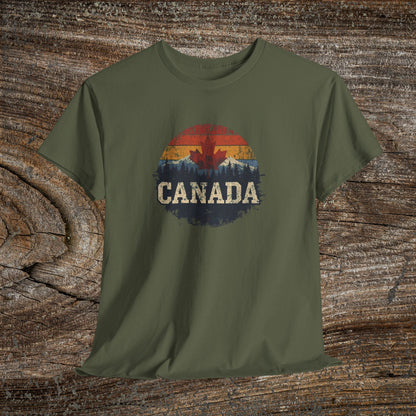 Rustic Canadian Maple Leaf T-Shirt — Distressed Canada Tee