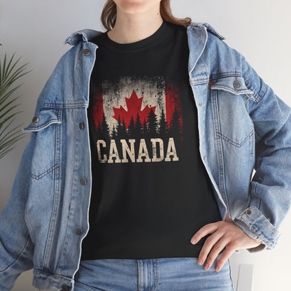 Grunge Canada T-Shirt — Vintage Maple Leaf Tee