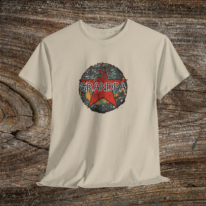 Grunge Grandpa Star T-Shirt — Retro Father's Day Gift
