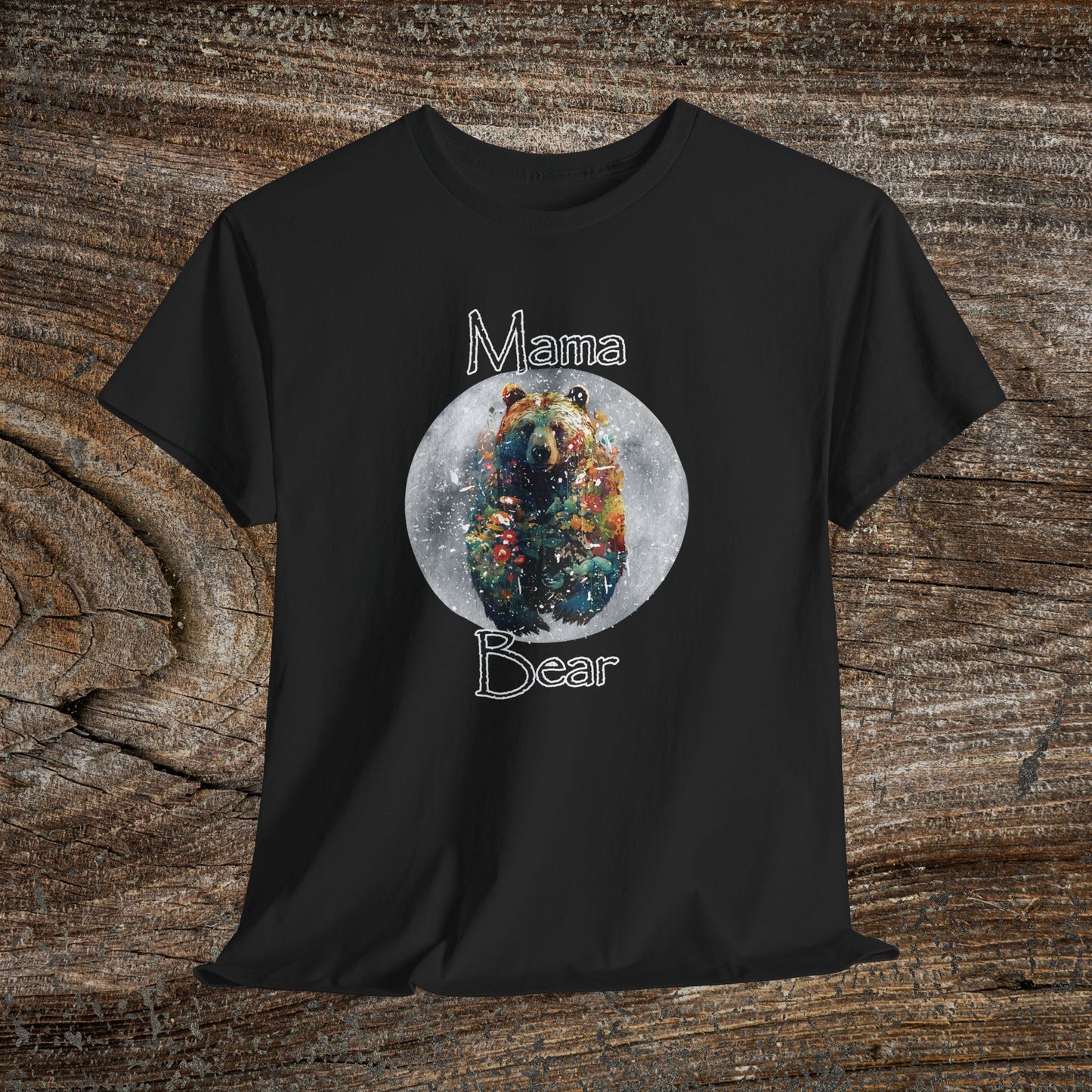 Mama Bear Nature T-Shirt - Woodland Mom Graphic Tee