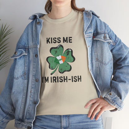 Kiss Me I'm Irish-ish Shamrock Tee | St. Patrick's Day Clover Shirt