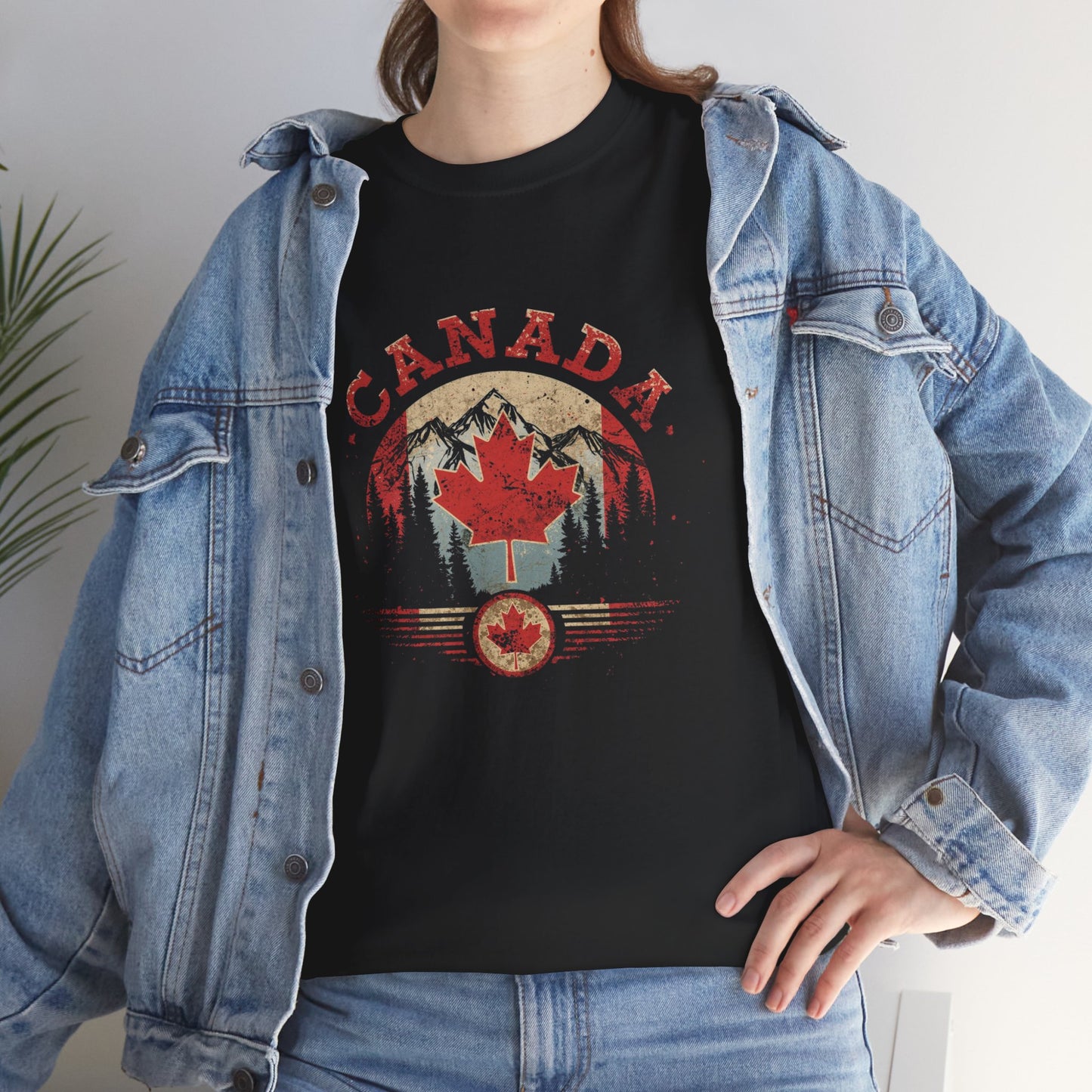 Distressed Canadian Logo T-Shirt — Grunge Canada Tee