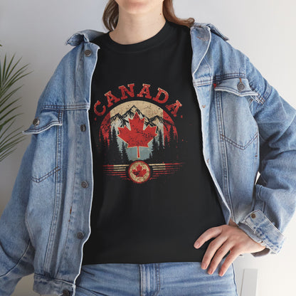 Distressed Canadian Logo T-Shirt — Grunge Canada Tee