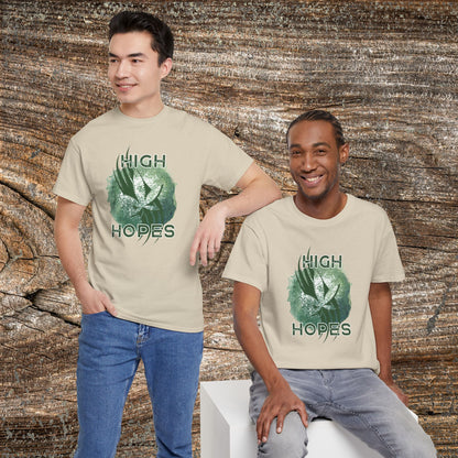 Grunge Weed 420 TShirt - "High Hopes" - Retro Marijuana Stoner Gift