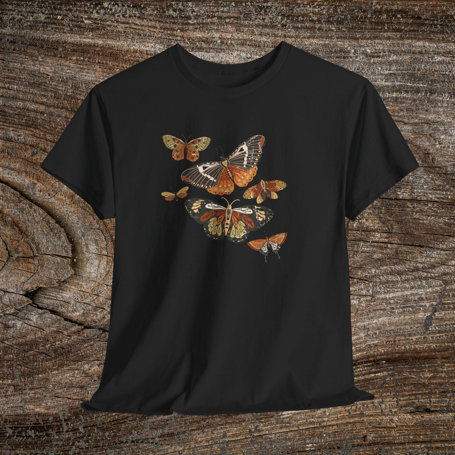 Rustic Butterfly T-Shirt — Nature Lover Gift