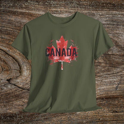 Grunge Canada T-Shirt — Distressed Maple Leaf Tee