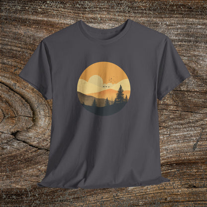 Rustic Mountain Landscape TShirt - Nature Lover Gift