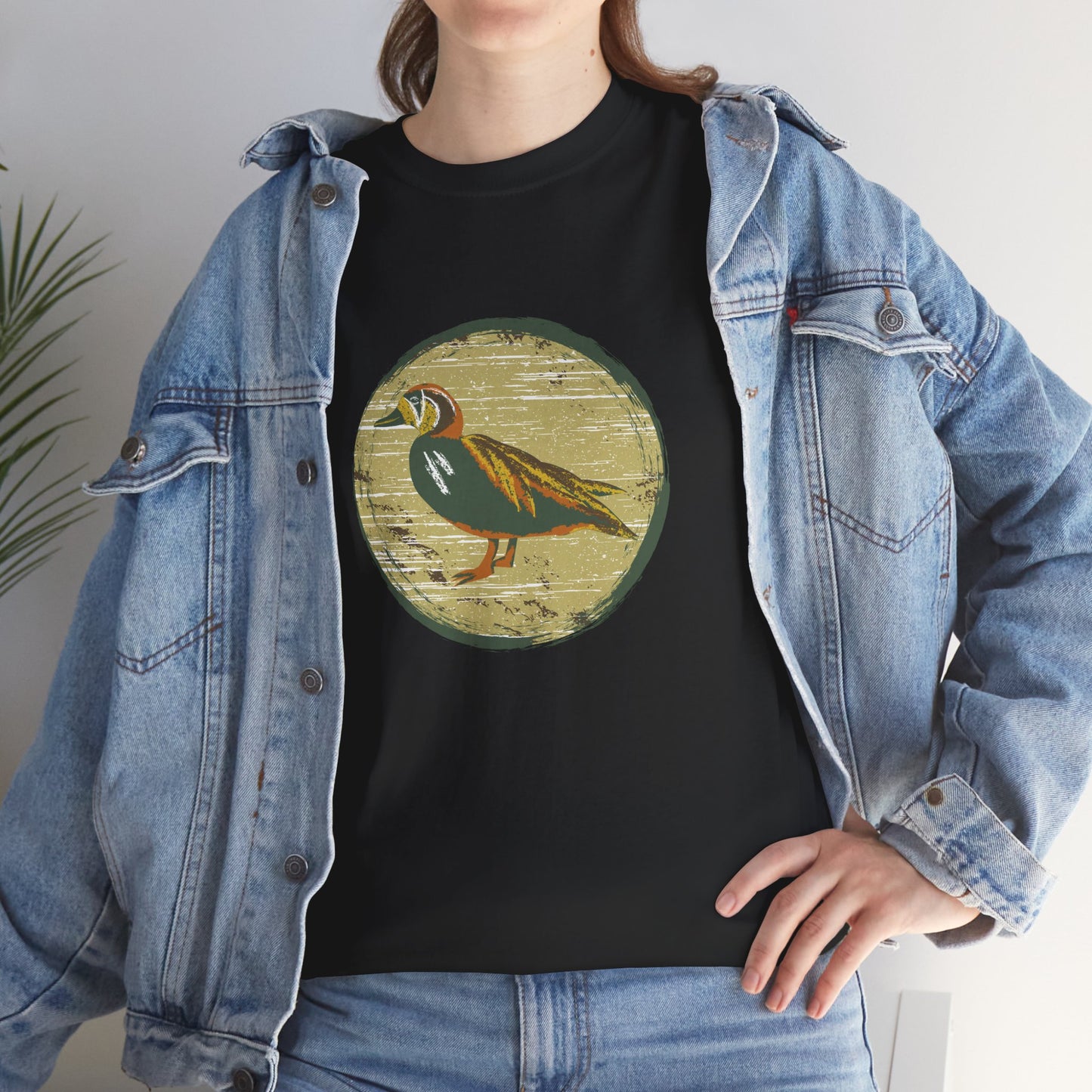 Rustic Boho Duck T-Shirt — Vintage Farmhouse Duck Tee