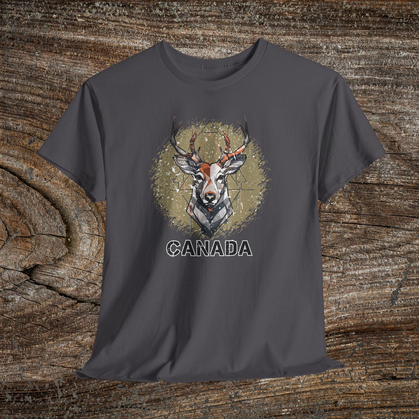 Rustic Grunge Canada Deer T-Shirt