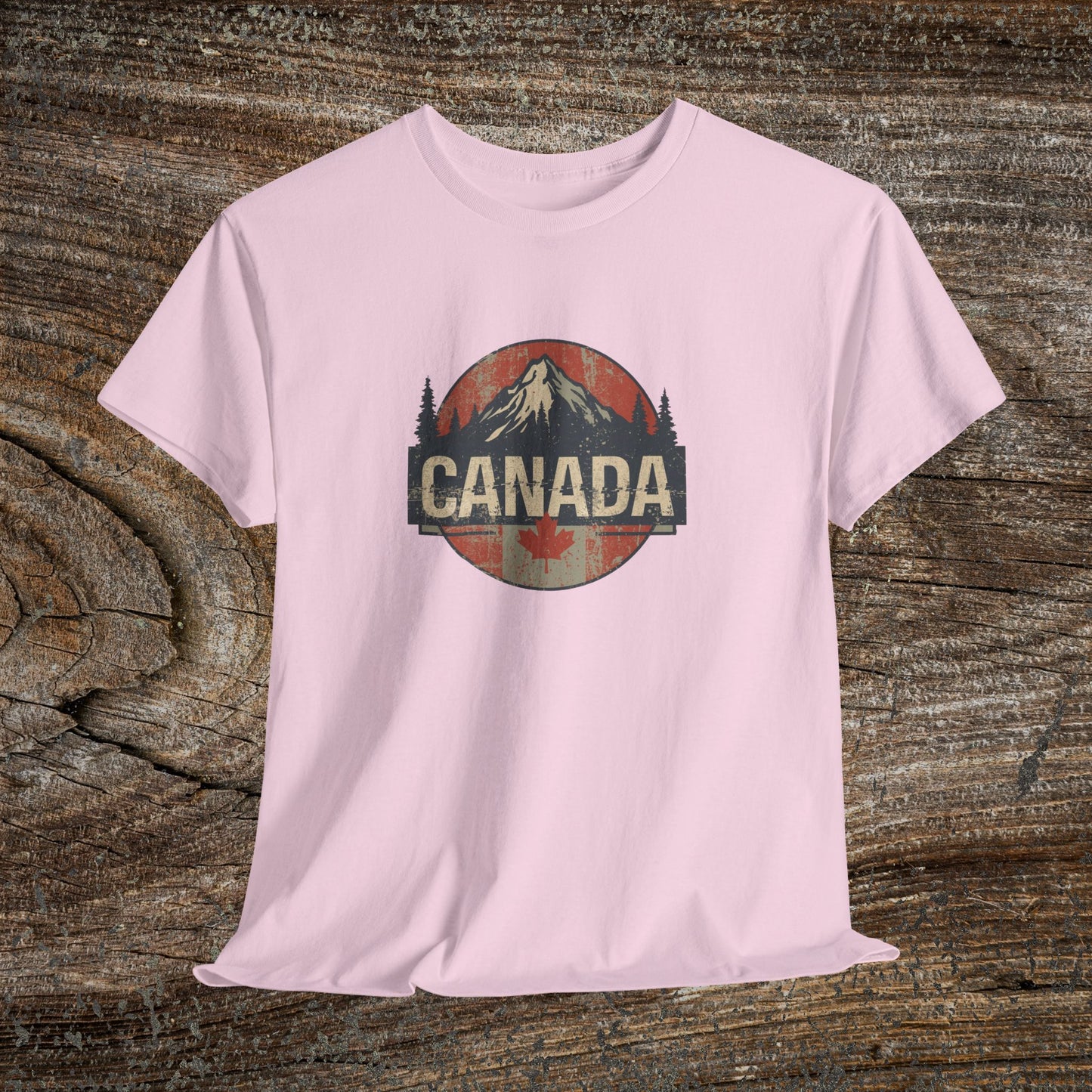 Grunge Canadian Landscape T-Shirt — Distressed Canada Tee