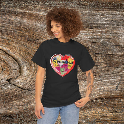 Retro Grandma Heart - "Grandma You're My Favourite Shhh Don't Tell Mom & Dad"