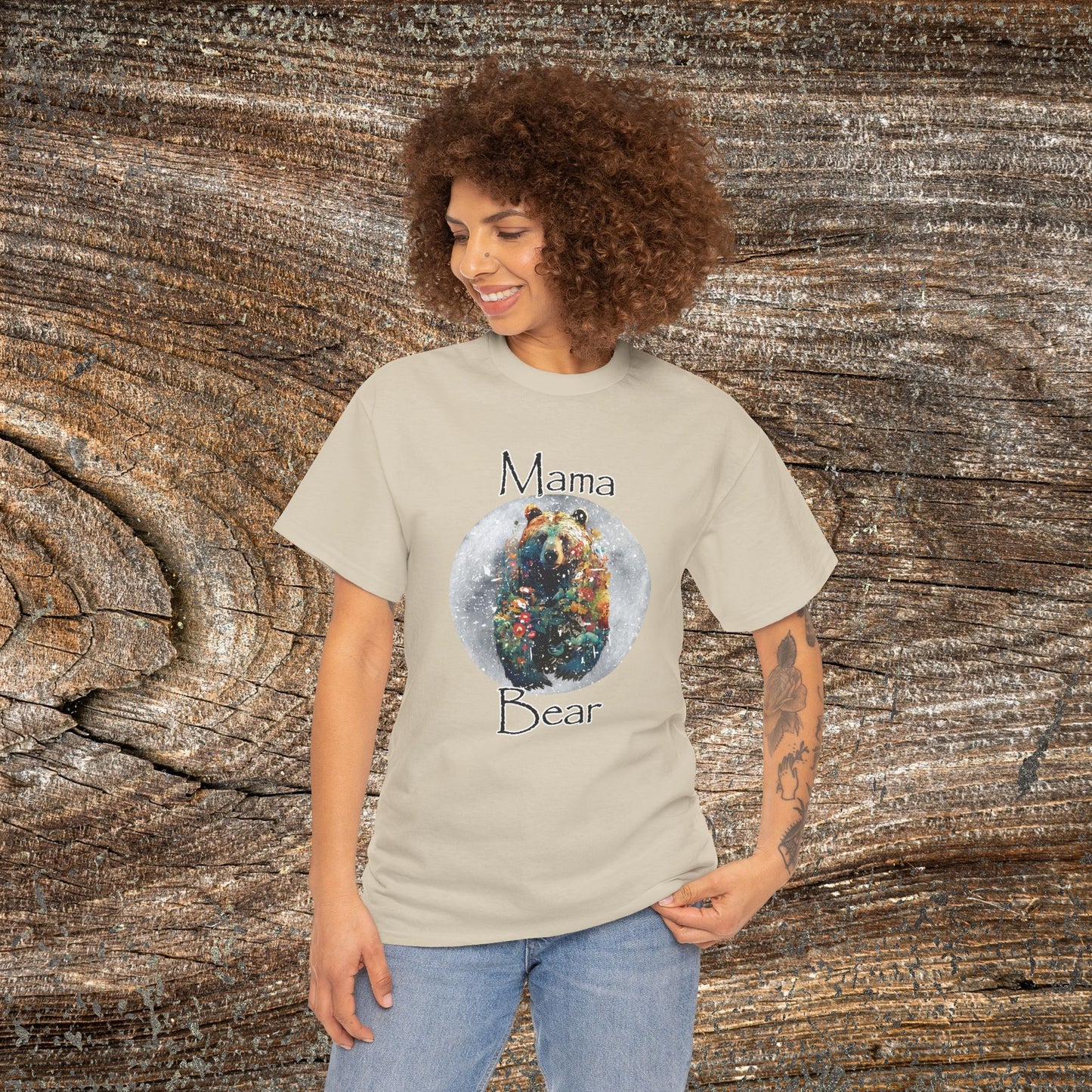 Mama Bear Nature T-Shirt - Woodland Mom Graphic Tee