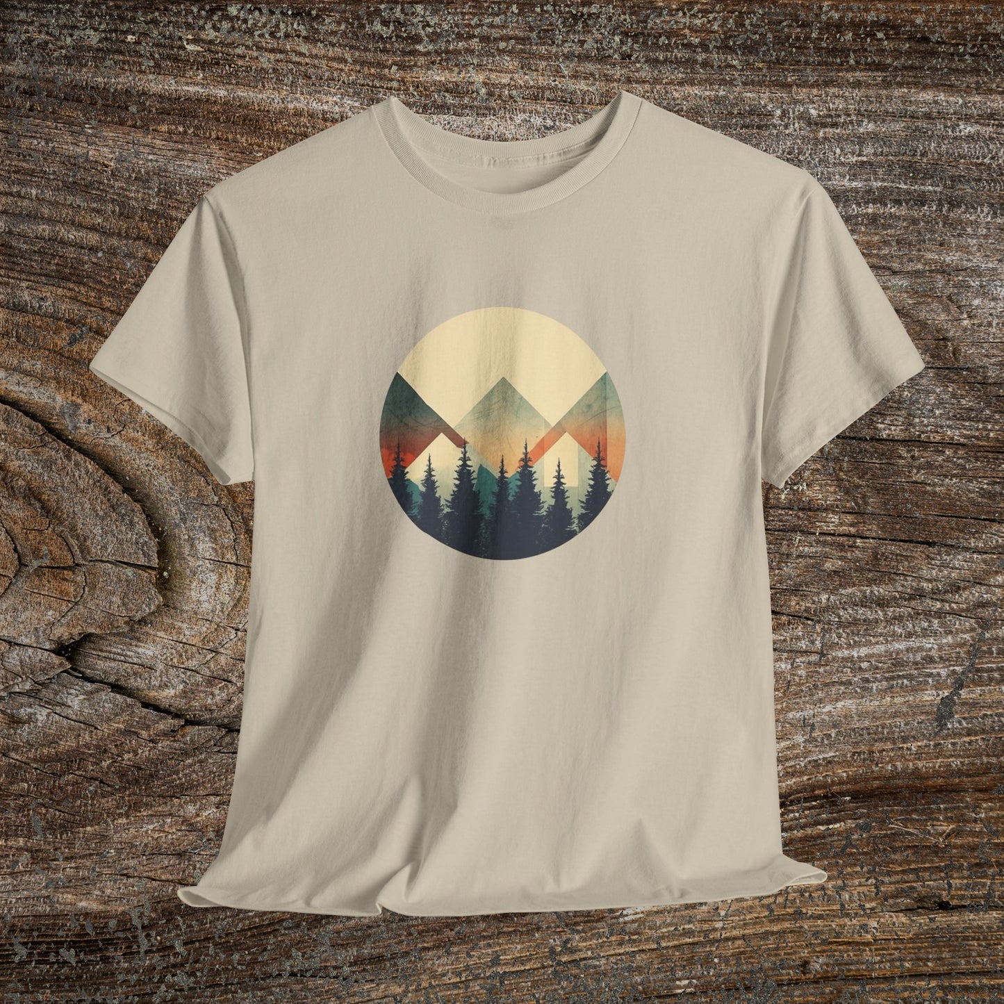 Vintage Mountain Landscape TShirt - Nature Lover Gift