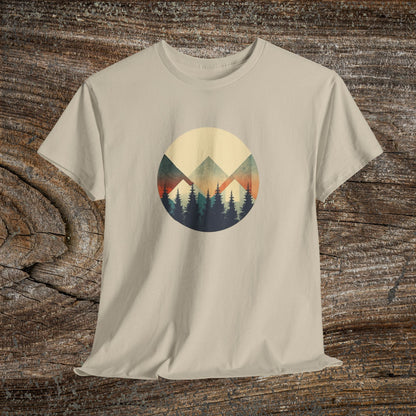 Vintage Mountain Landscape TShirt - Nature Lover Gift