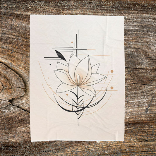 Vintage Flower Blanket — Retro Boho Throw