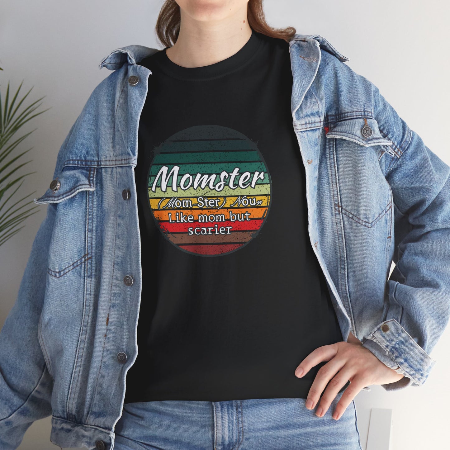 Momster Retro Grunge Mom T-Shirt — Funny Mom Gift