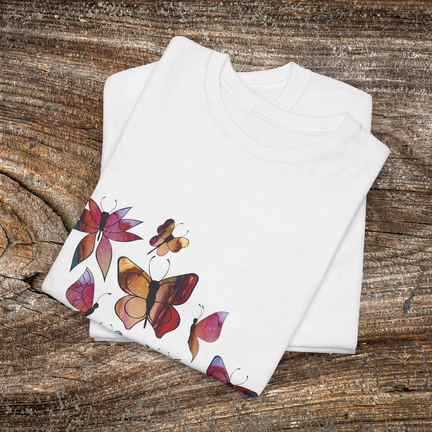 Colourful Butterfly T-Shirt — Nature Lover Gift