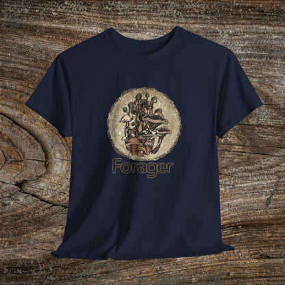 Foraging Mushroom Tee — Retro Grunge Forager Gift