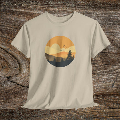 Rustic Mountain Landscape TShirt - Nature Lover Gift