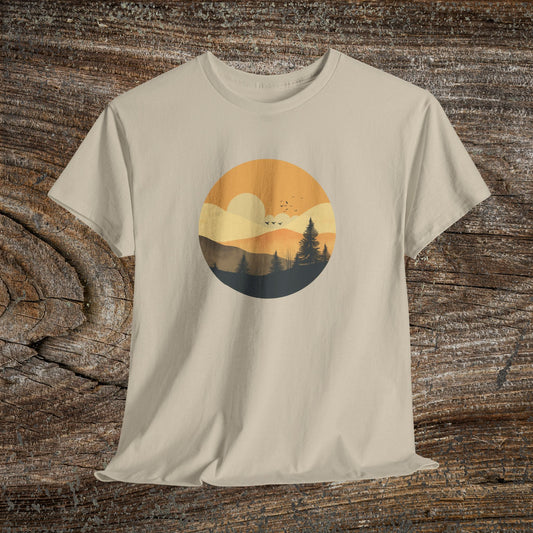 Rustic Mountain Landscape TShirt - Nature Lover Gift
