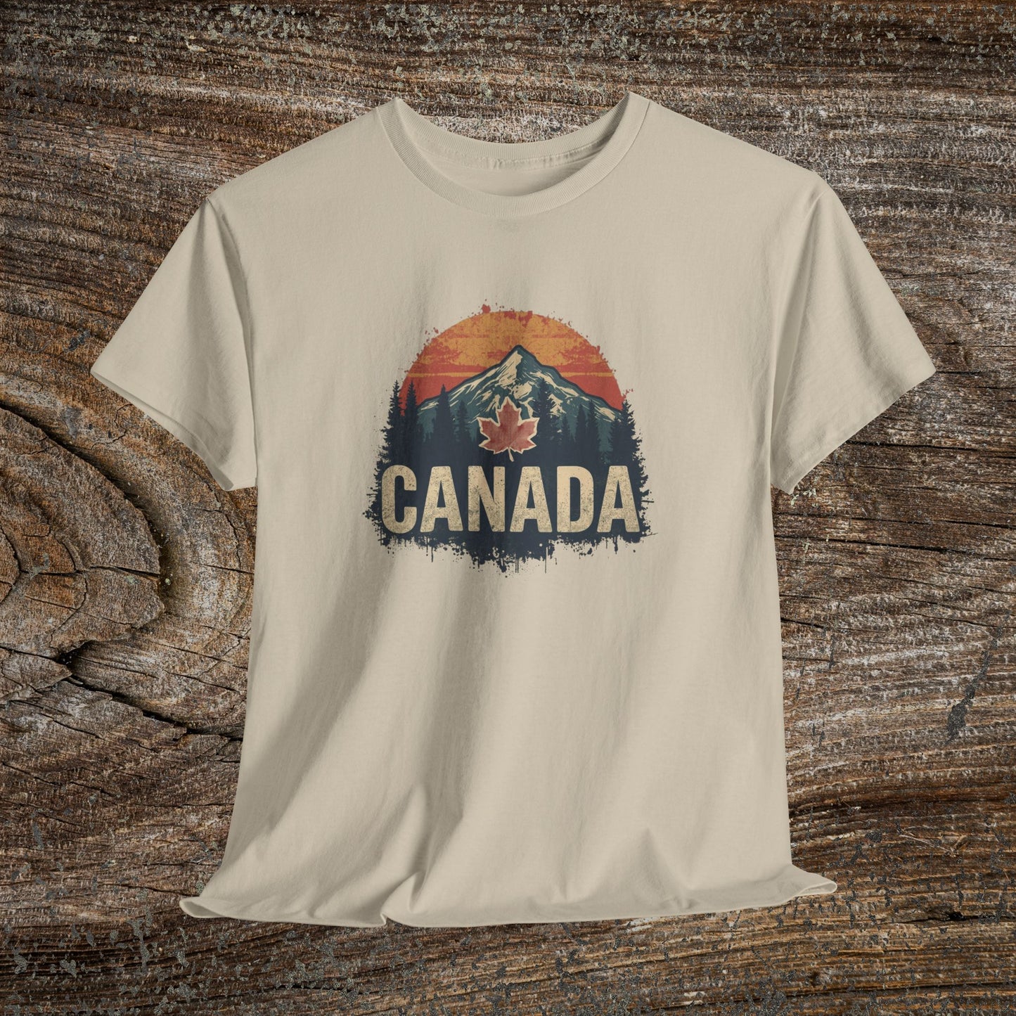 Distressed Canadian Logo T-Shirt — Grunge Canada Tee