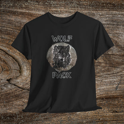 Grunge Wolf Pack T-Shirt — Retro Edgy Wolf Pack Tee
