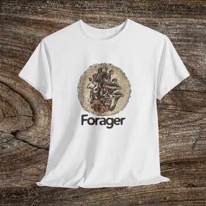 Foraging Mushroom Tee — Retro Grunge Forager Gift