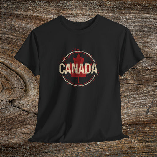 Grunge Canada Maple Leaf T-Shirt — Distressed Canada Tee