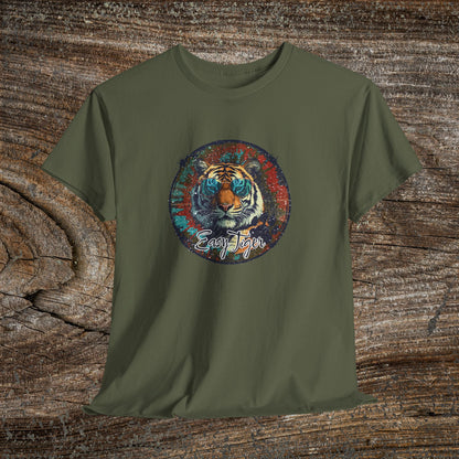 Retro Grunge 'Easy Tiger' T-Shirt — Vintage Tiger Tee