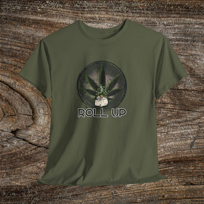 Grunge 'Roll Up' 420 T-Shirt — Retro Gnome Marijuana Stoner Tee