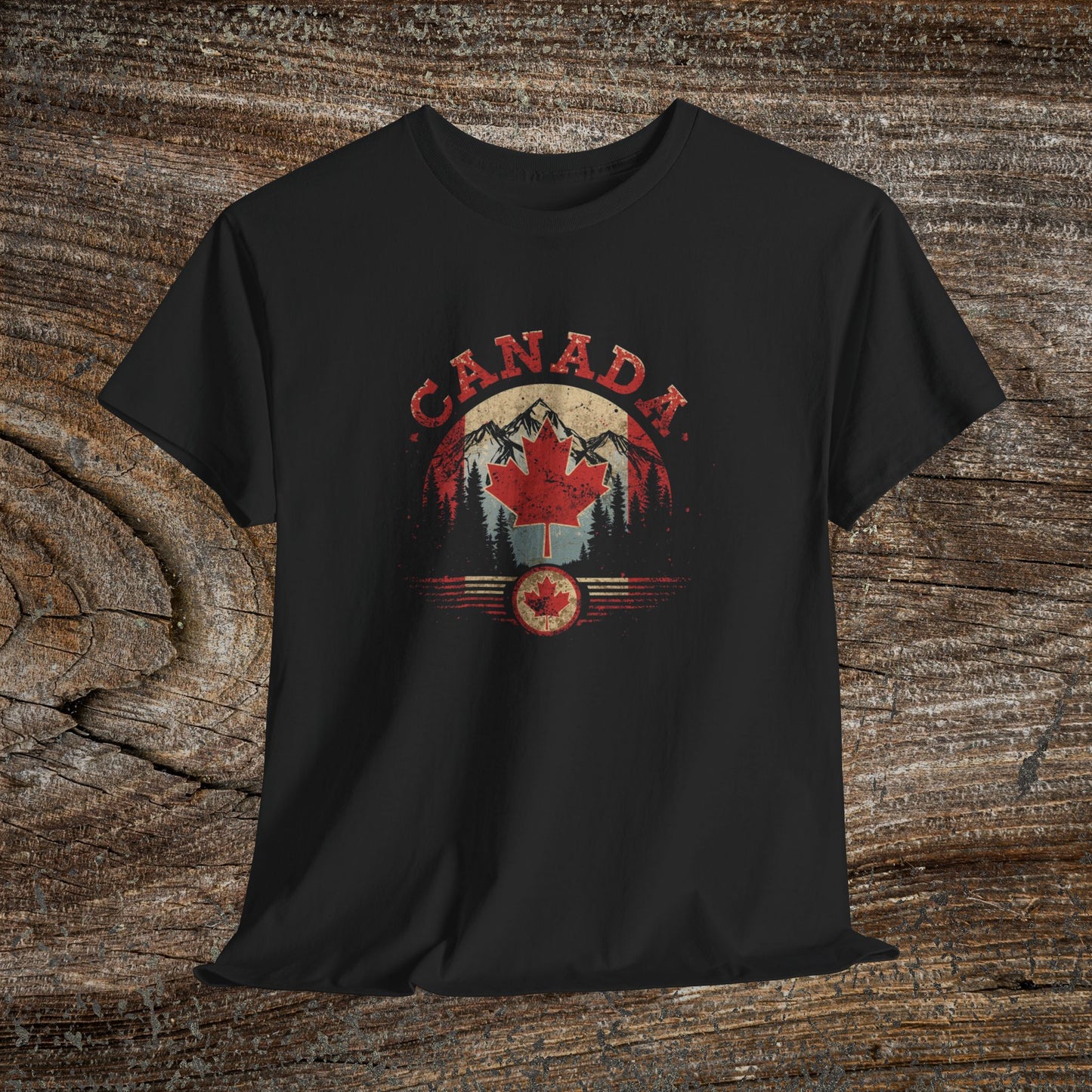 Distressed Canadian Logo T-Shirt — Grunge Canada Tee