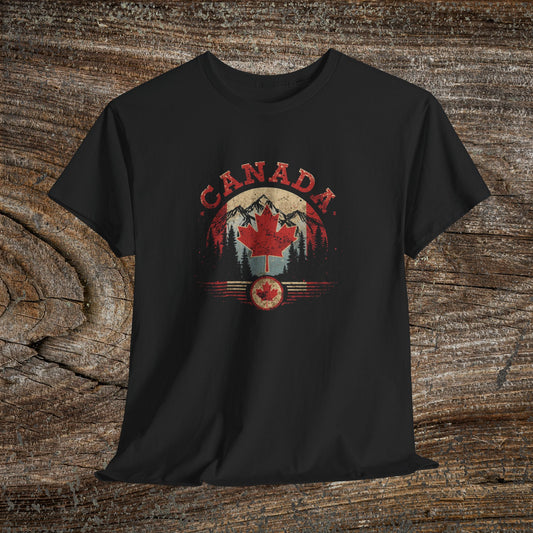 Distressed Canadian Logo T-Shirt — Grunge Canada Tee