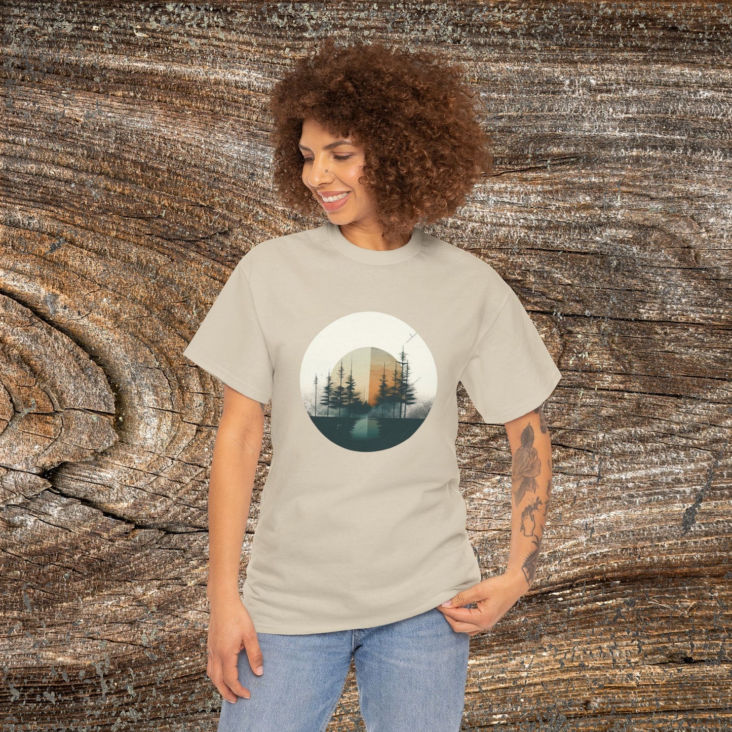 Vintage Mountain Landscape TShirt - Nature Lover Gift