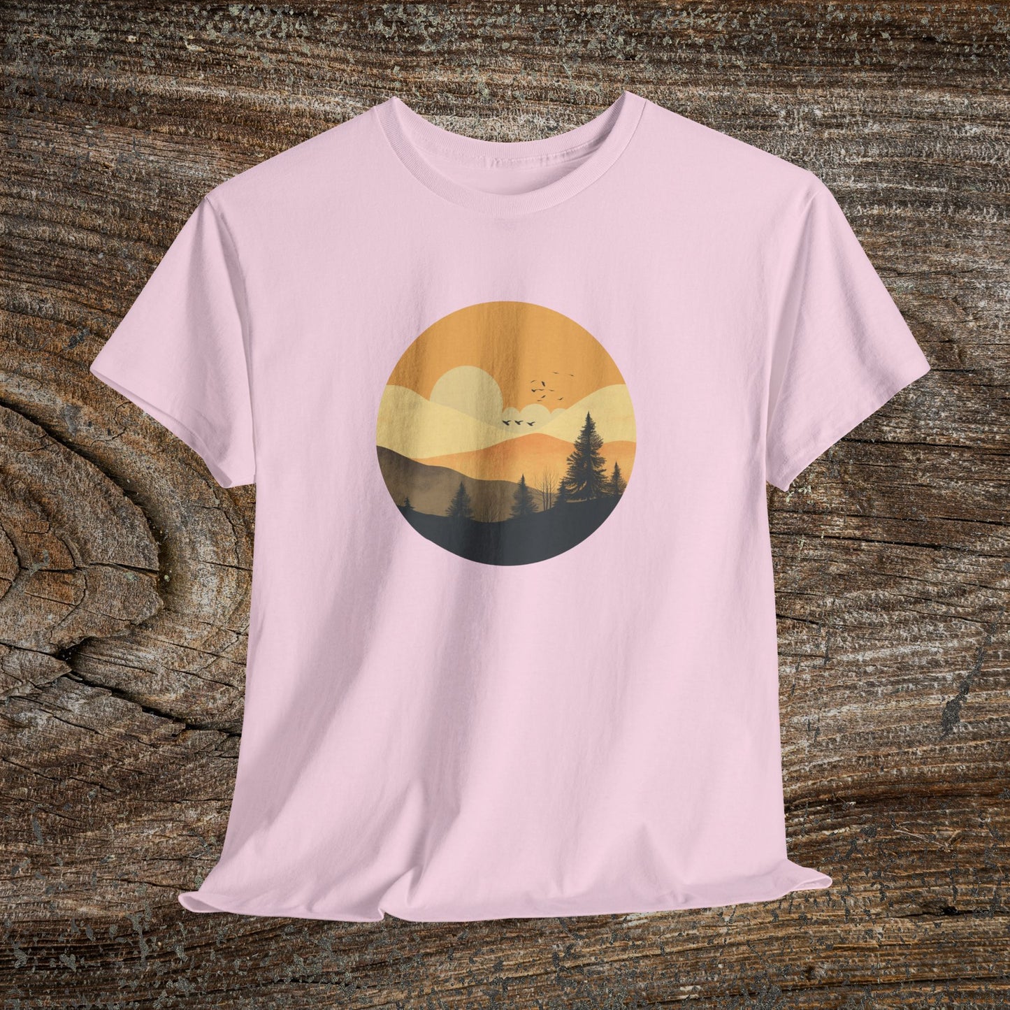 Rustic Mountain Landscape TShirt - Nature Lover Gift
